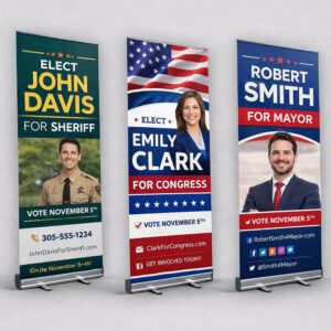 Single-Sided Retractable Banner Stands
